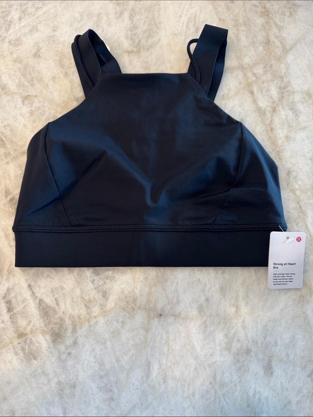 lululemon athletica Strong at Heart High-Neck Sports Bra - Black